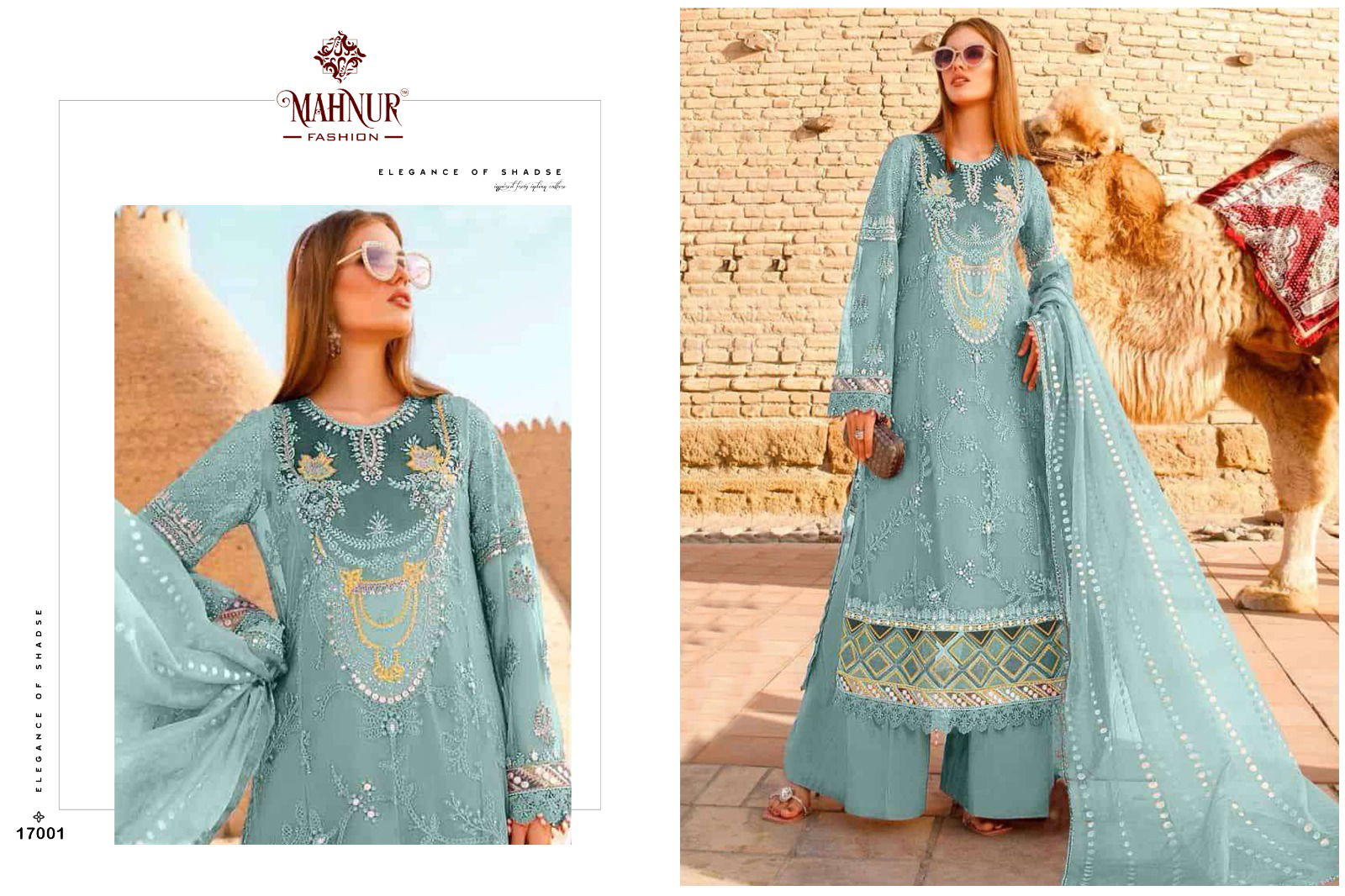 Mahnur Emaan Adeel Premium Collection Vol 17 Organza Pakistani Suits Catalog
